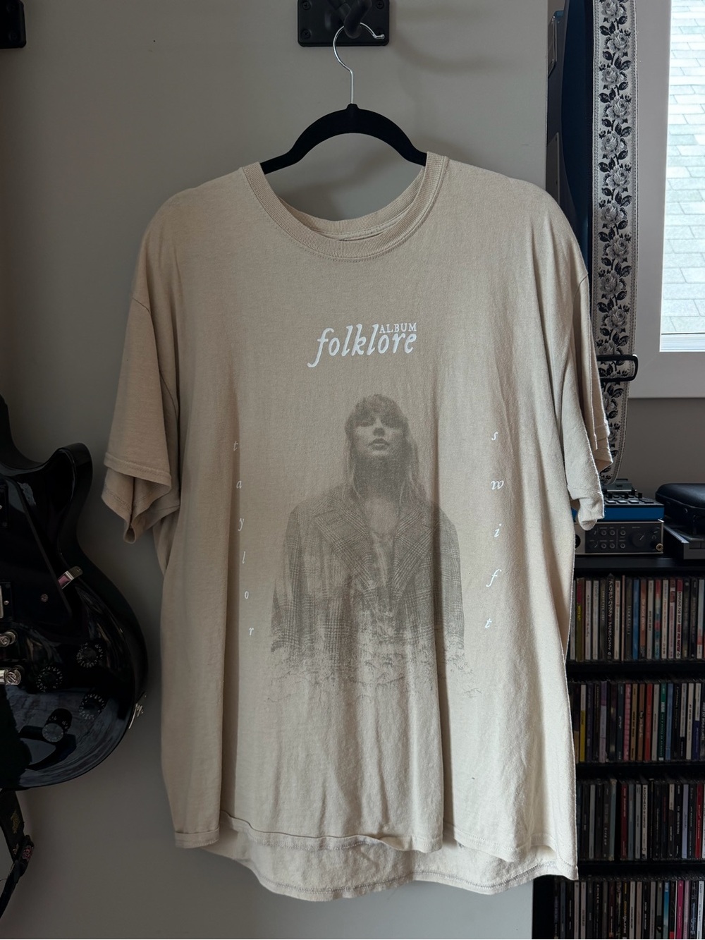 Taylor Swift Folklore Album Graphic T-Shirt - Cream